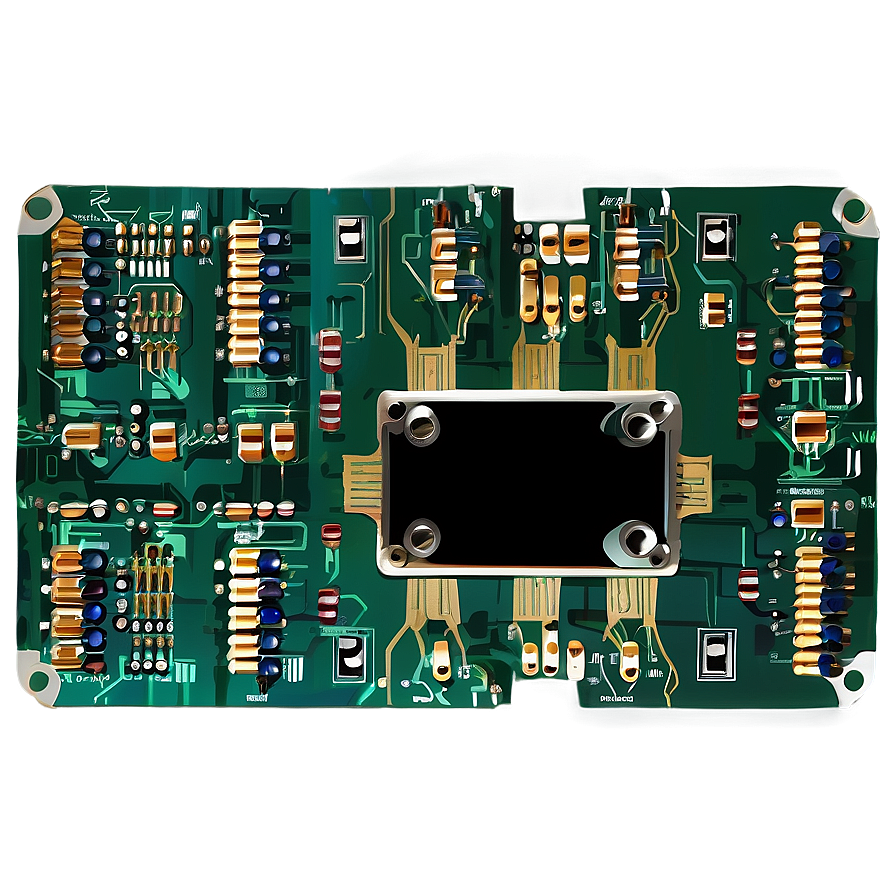 High-tech Circuit Board Png Wrr36