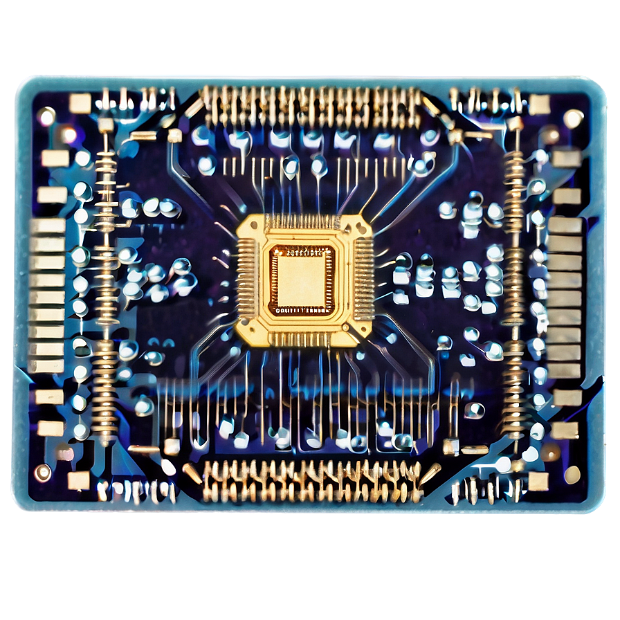 High-tech Microchip Image Png Iah