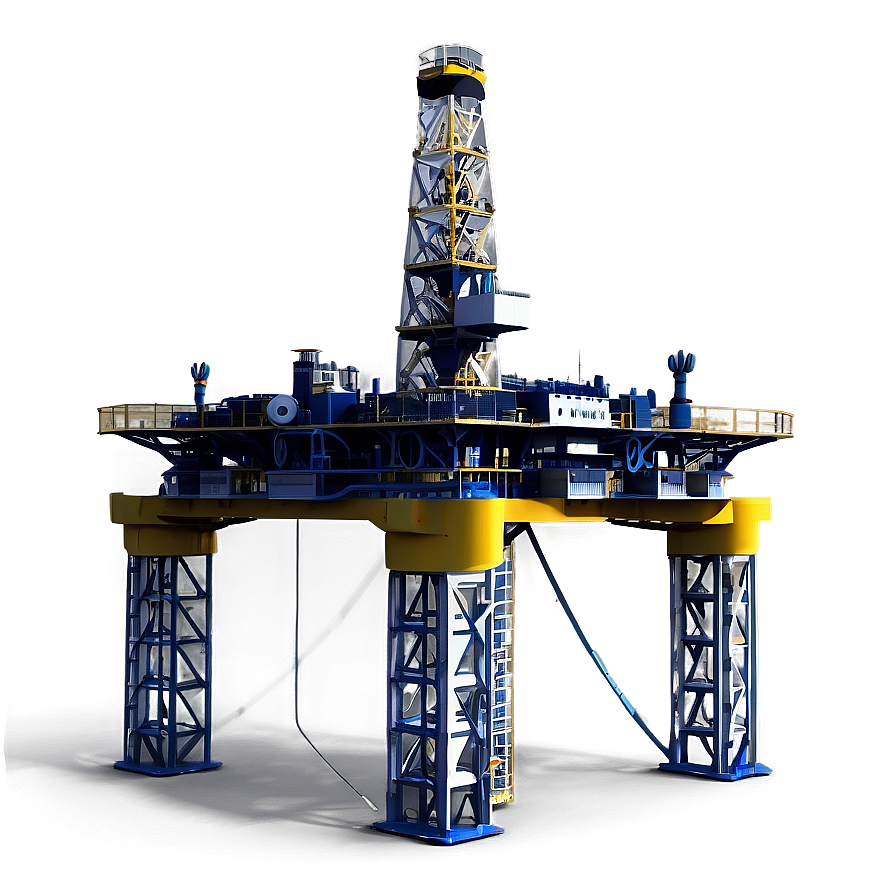 High-tech Oil Drilling Platform Png 36