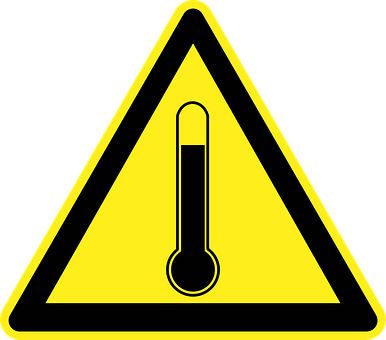 High Temperature Warning Sign