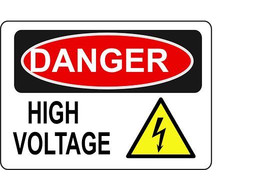 High Voltage Warning Sign