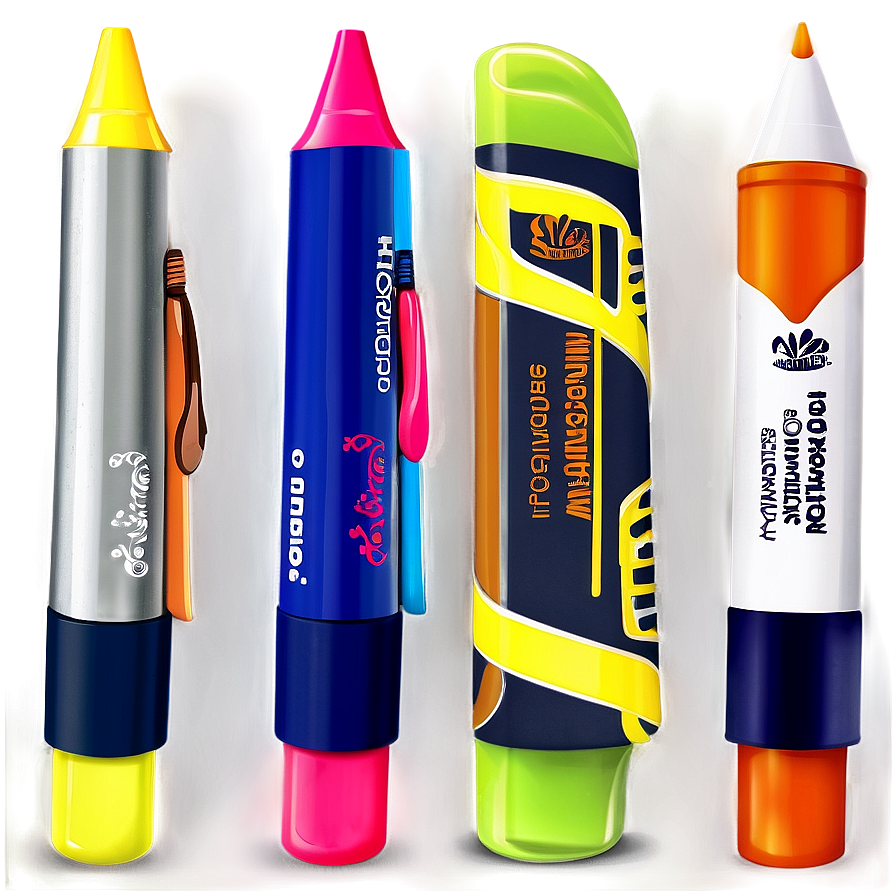 Highlighter Markers Variety Png Tpo42