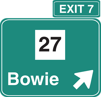 Highway Exit Sign Bowie27