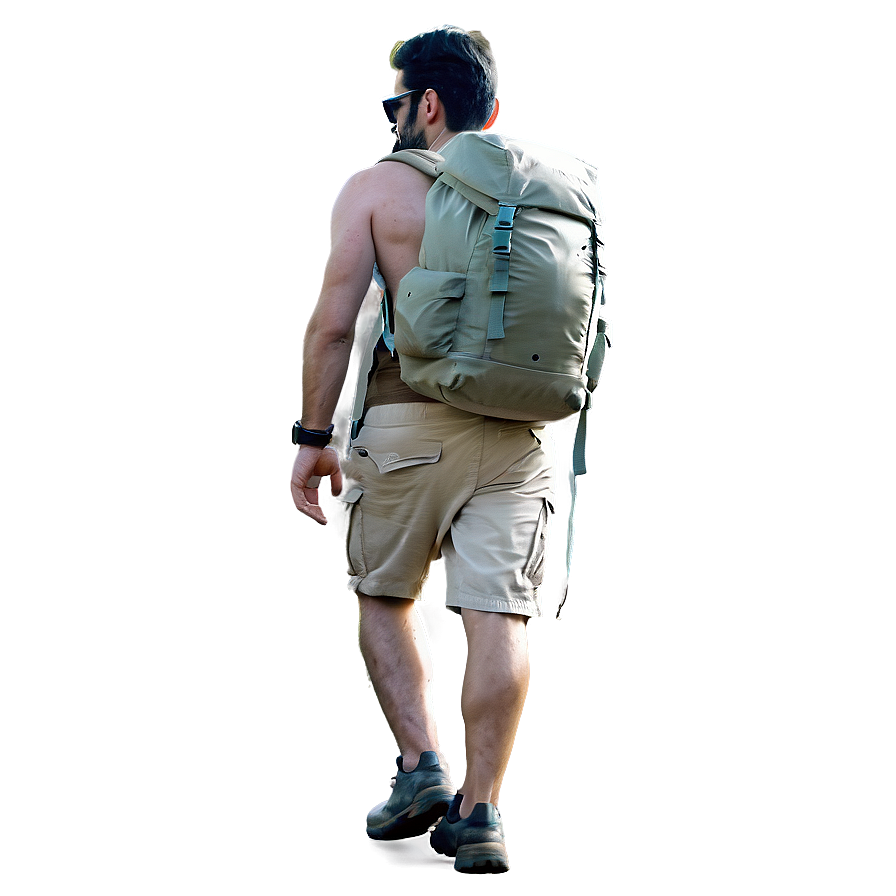 Hiker In Desert Png Wkj14