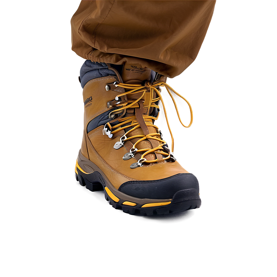 Hiking Boot With Grip Sole Png Syl