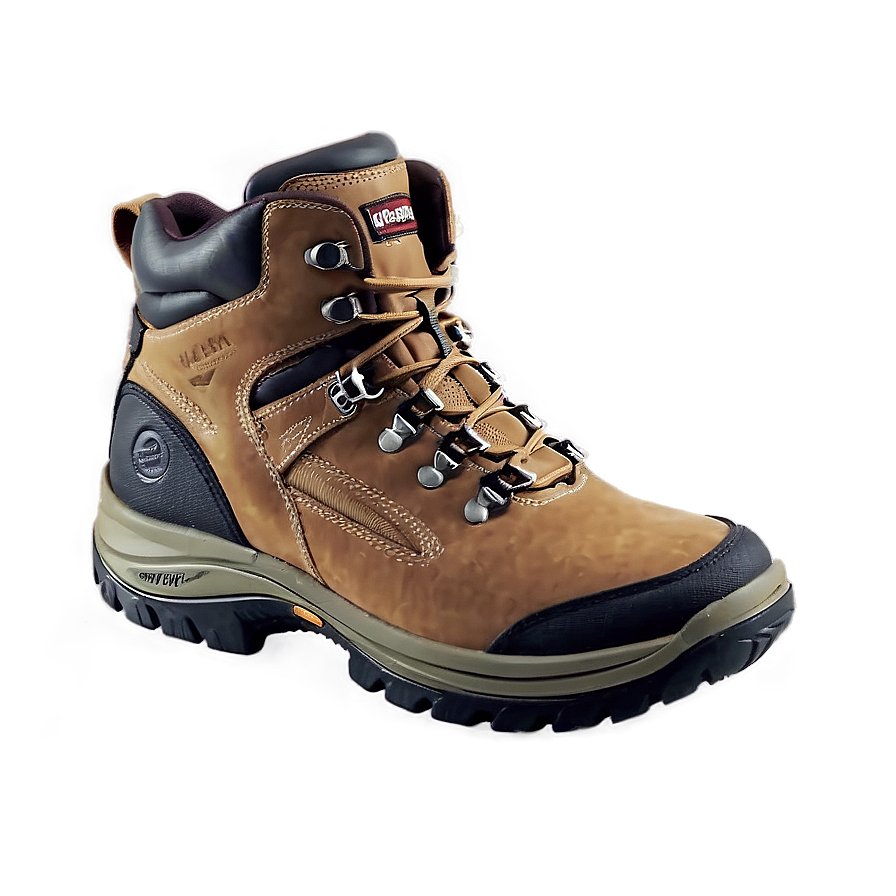 Hiking Boot With Rugged Outsole Png Upd9