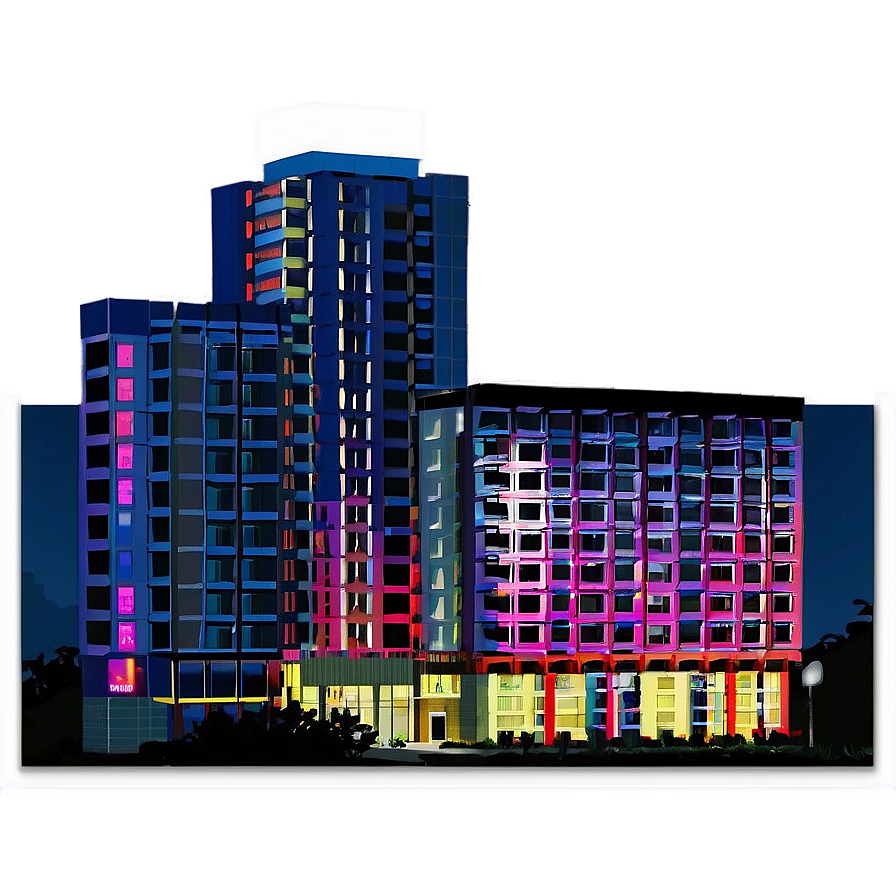 Hilton Hotel Night View Png 99