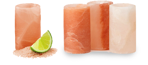 Himalayan Salt Glasseswith Lime Wedge