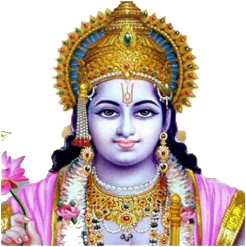 Hindu Deity Lord Vishnu Portrait