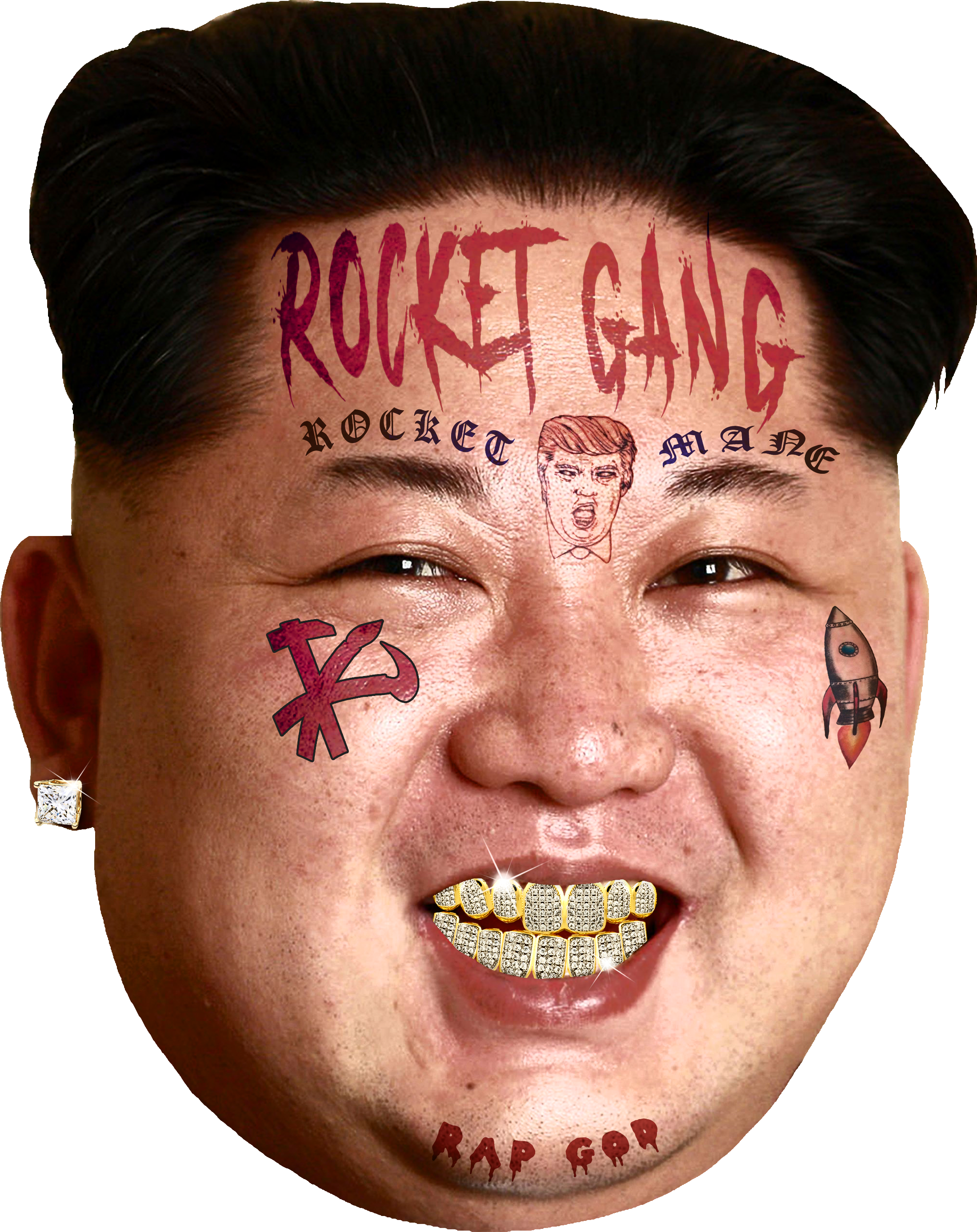 Hip Hop Rocket Leader_ Caricature