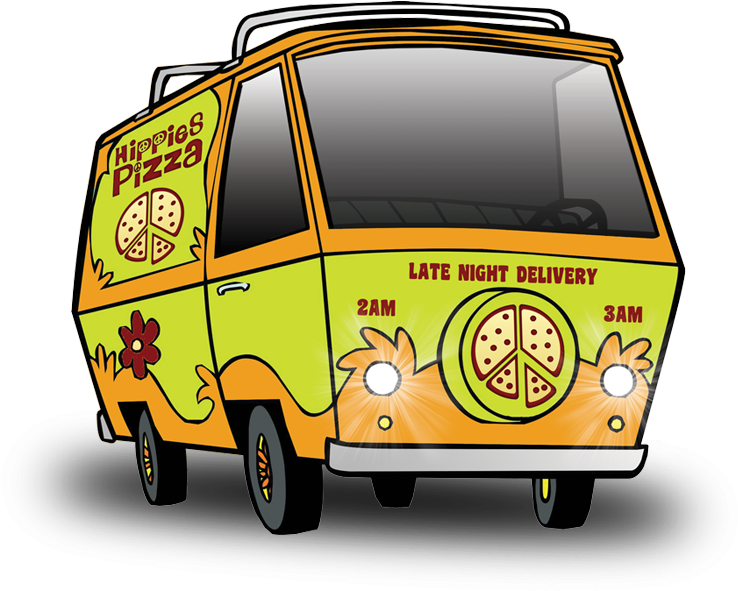 Hippie Pizza Delivery Van