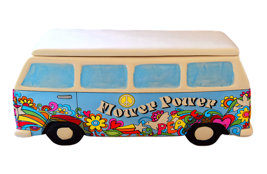 Hippie Van Cookie Jar