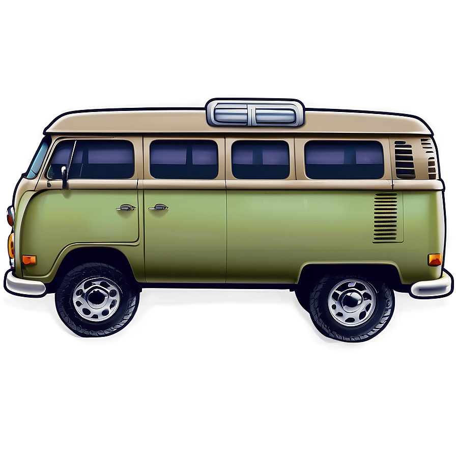 Hippie Van Illustration Png 93