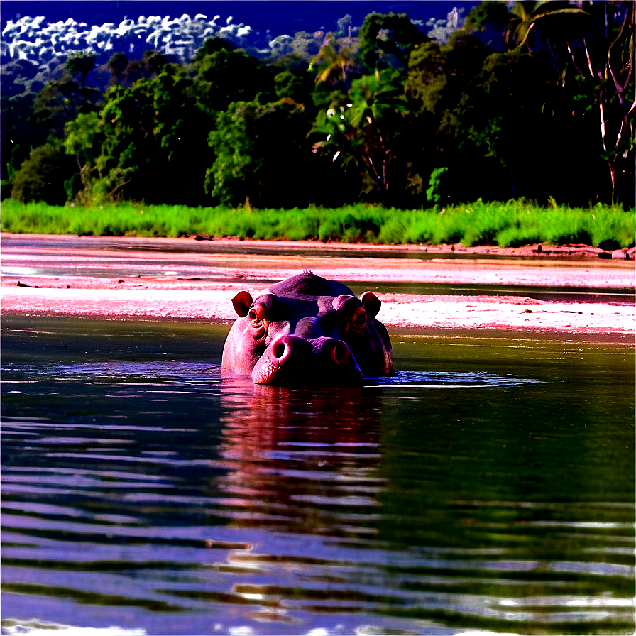 Hippo At River Png Kbu