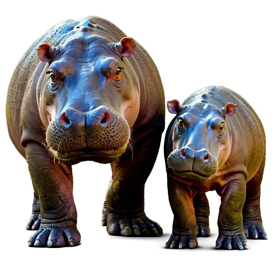 Hippo Family Png Oek