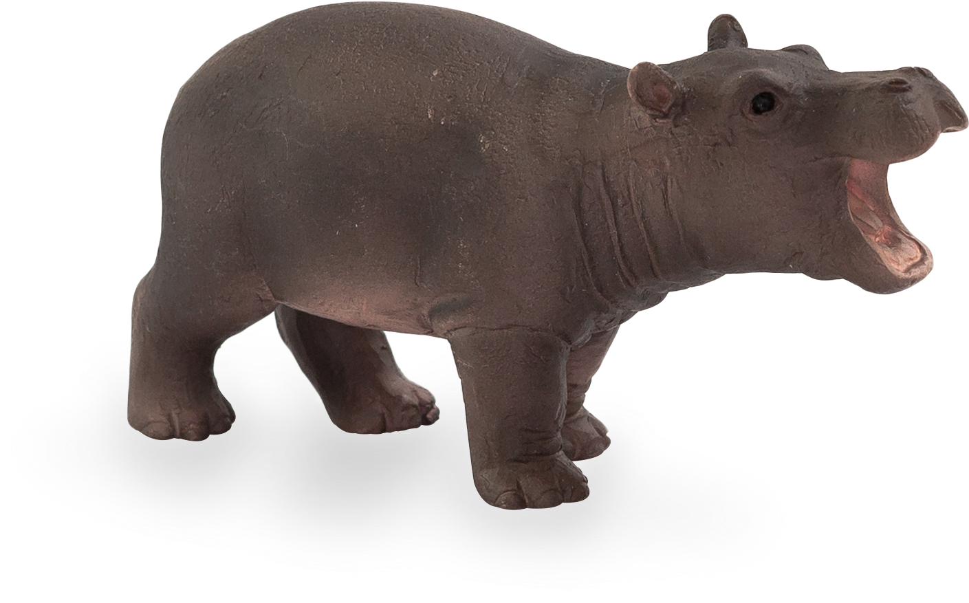 Hippo Figurineon Transparent Background