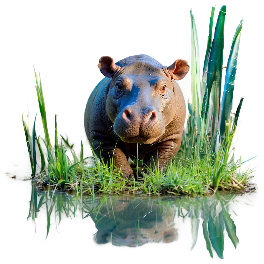 Hippo In Grass Png Onu86