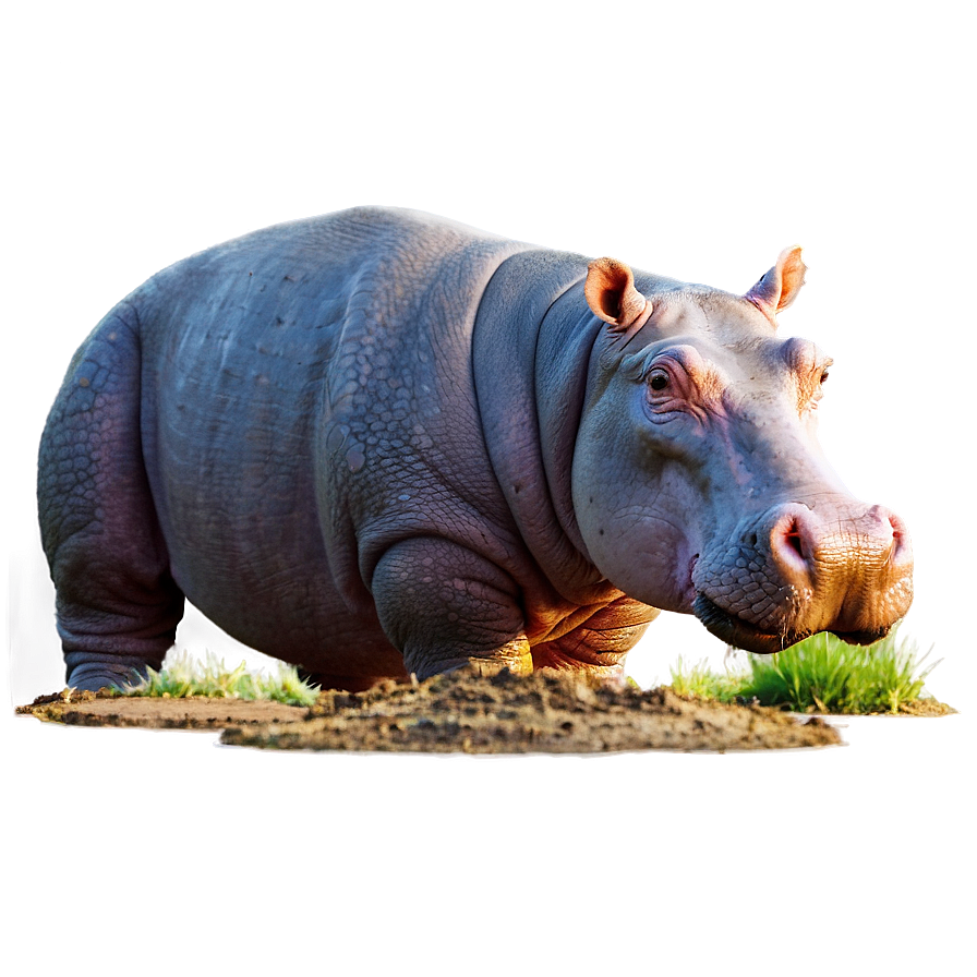 Hippo On Land Png Ptg83