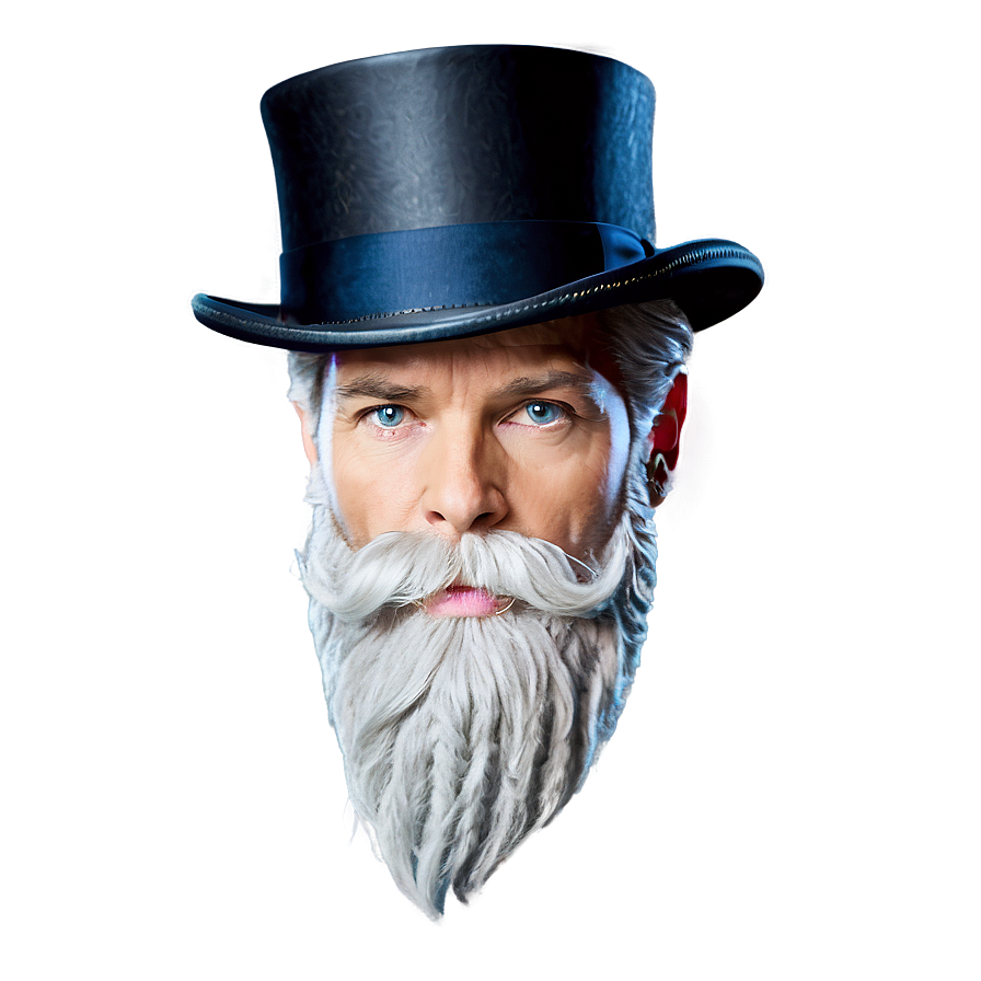 Hipster Top Hat And Beard Png 62