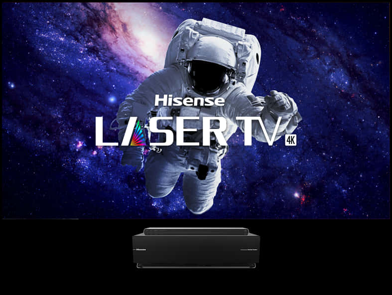 Hisense Laser T V4 K Astronaut Advertisement