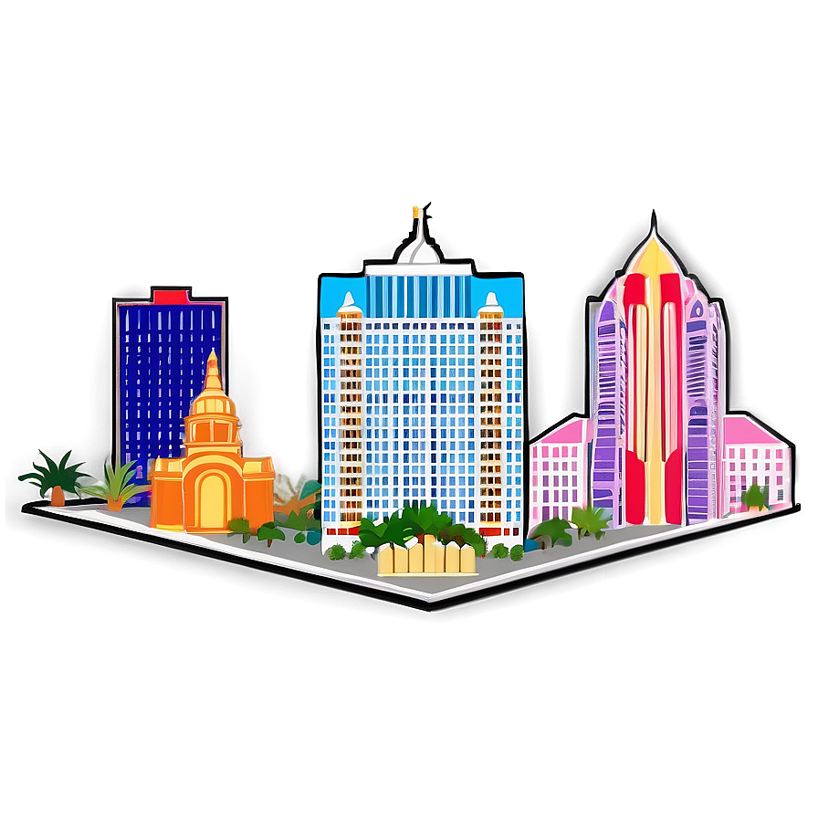 Historic Las Vegas Skyline Png Avv