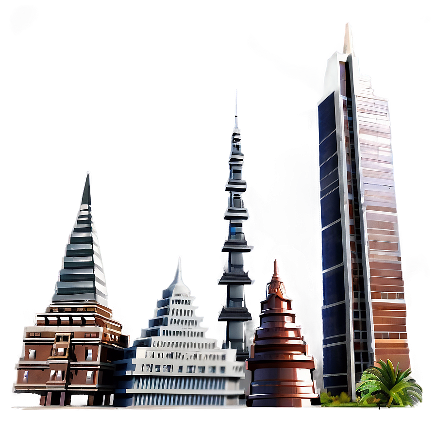 Historical City Skyline Png Fwt