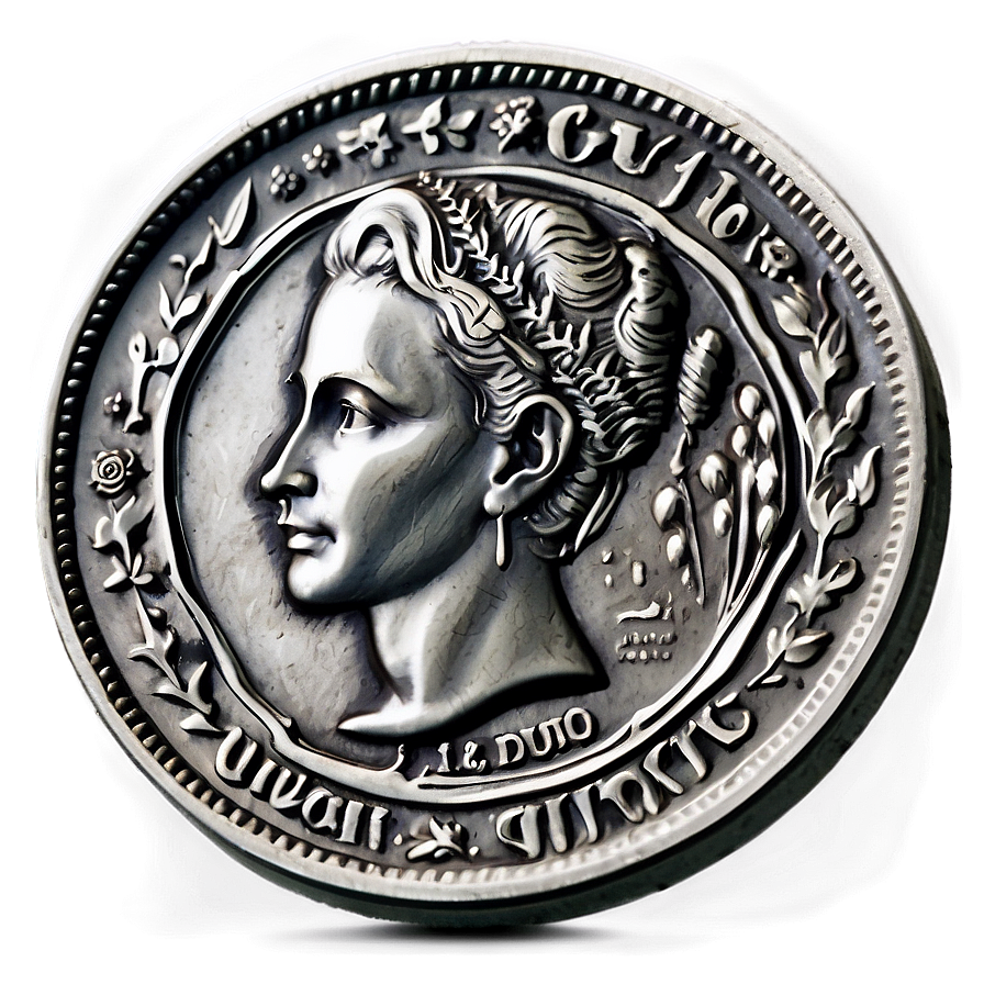 Historical Silver Coin Png 9