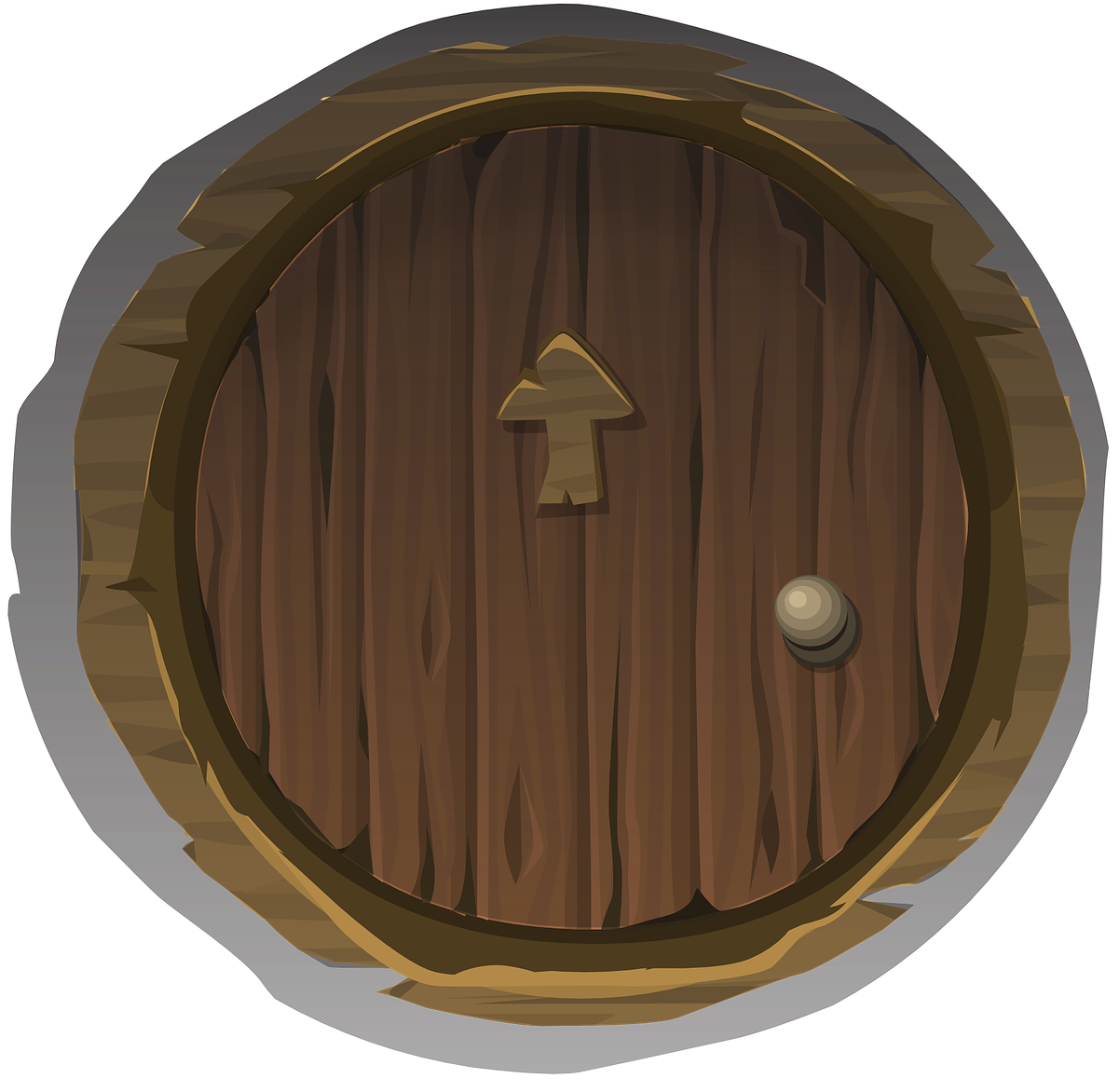 Hobbit Hole Door Illustration