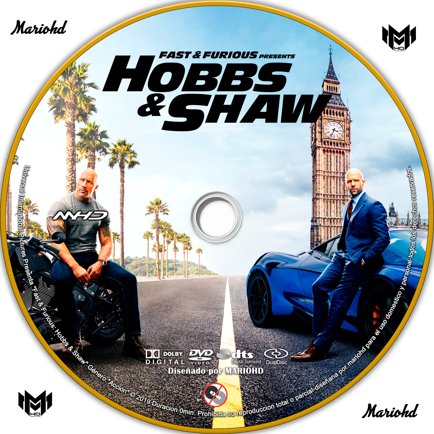 Hobbsand Shaw Fast Furious Spinoff D V D Cover