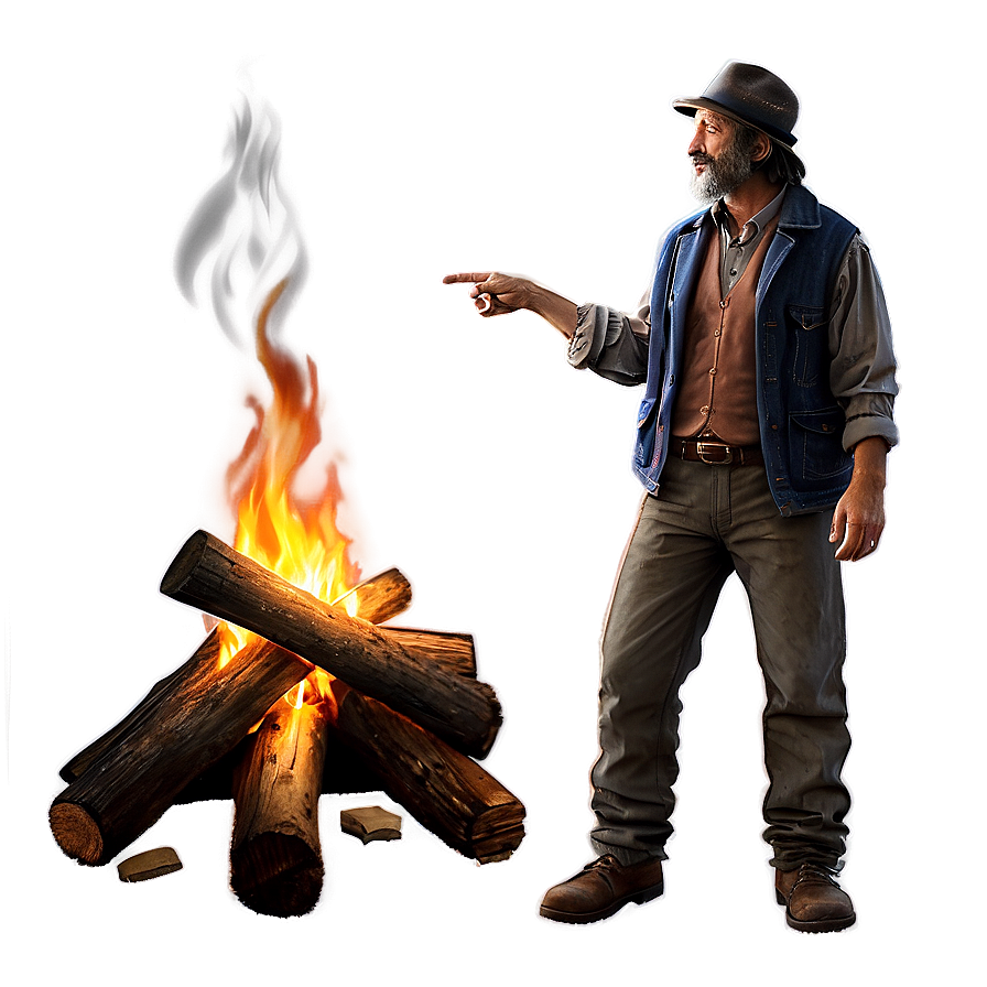 Hobo Campfire Scene Png 21