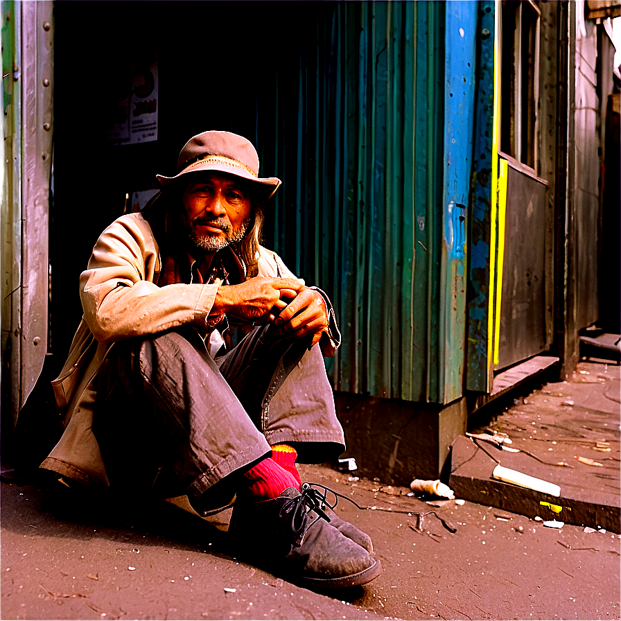 Hobo In Urban Setting Png 51