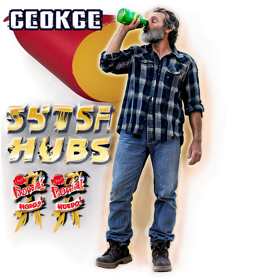 Hobo With Bottle Png Akp