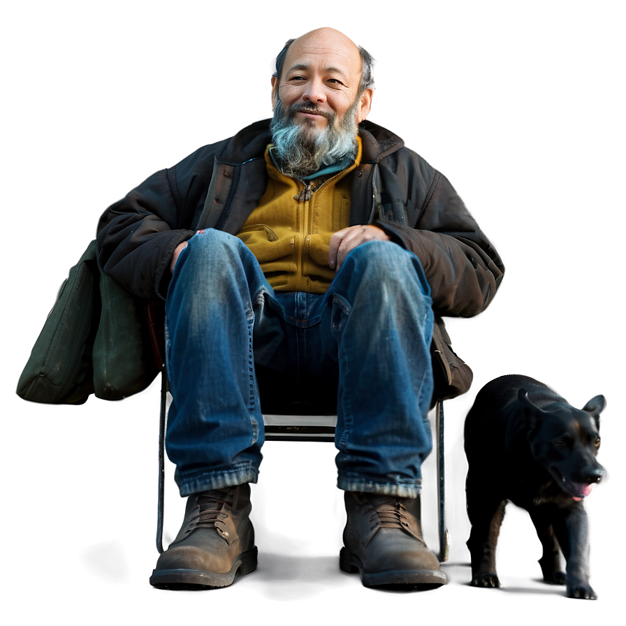 Hobo With Dog Companion Png 44