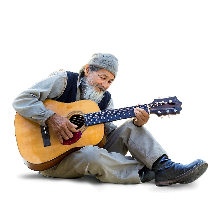 Hobo With Guitar Png Ilh37