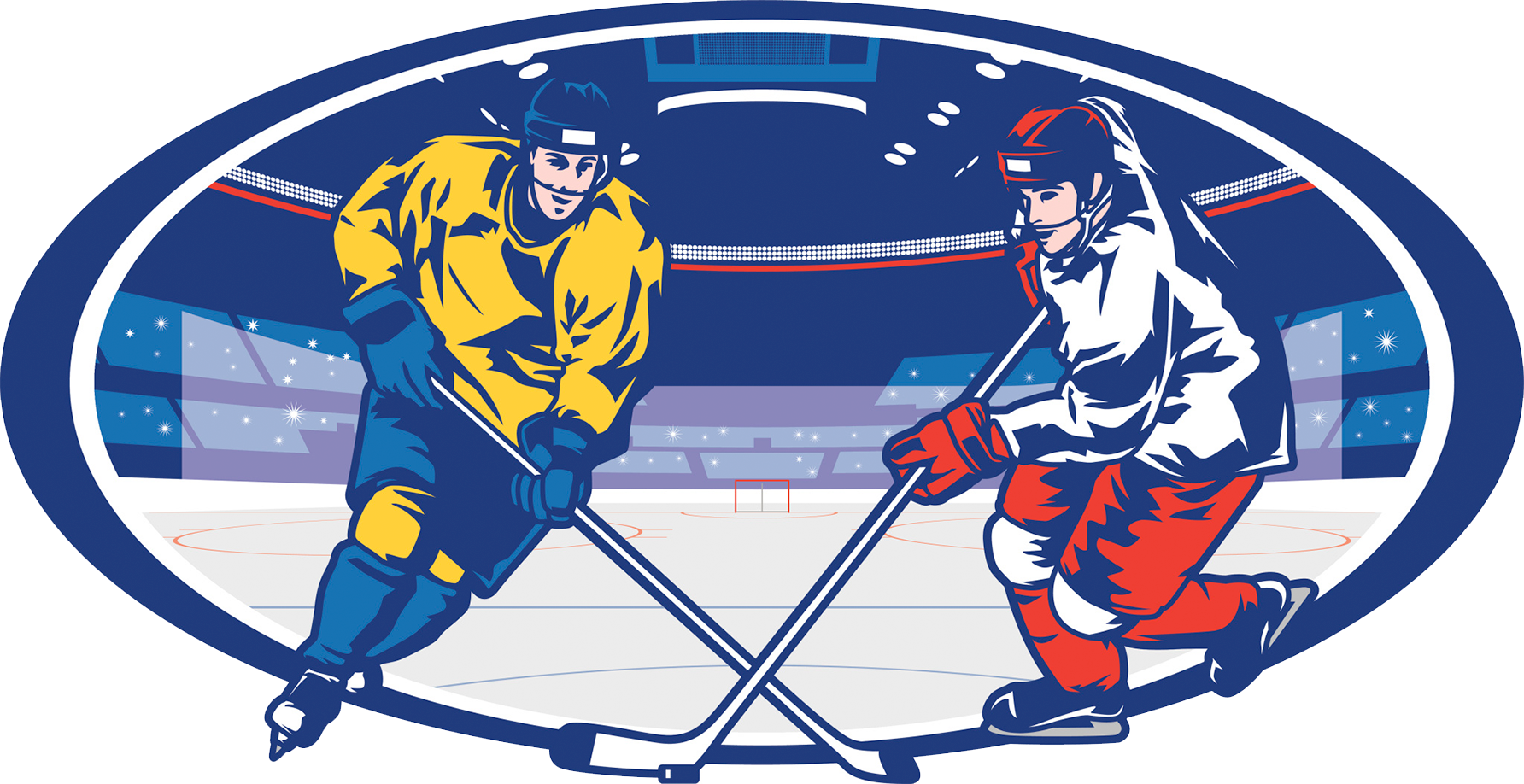 Hockey_ Faceoff_ Illustration