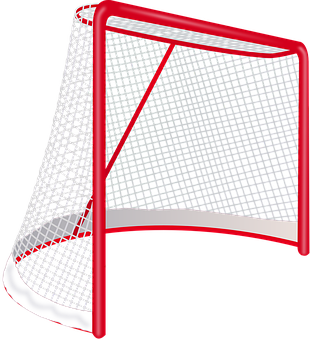 Hockey Goal Net Isolated