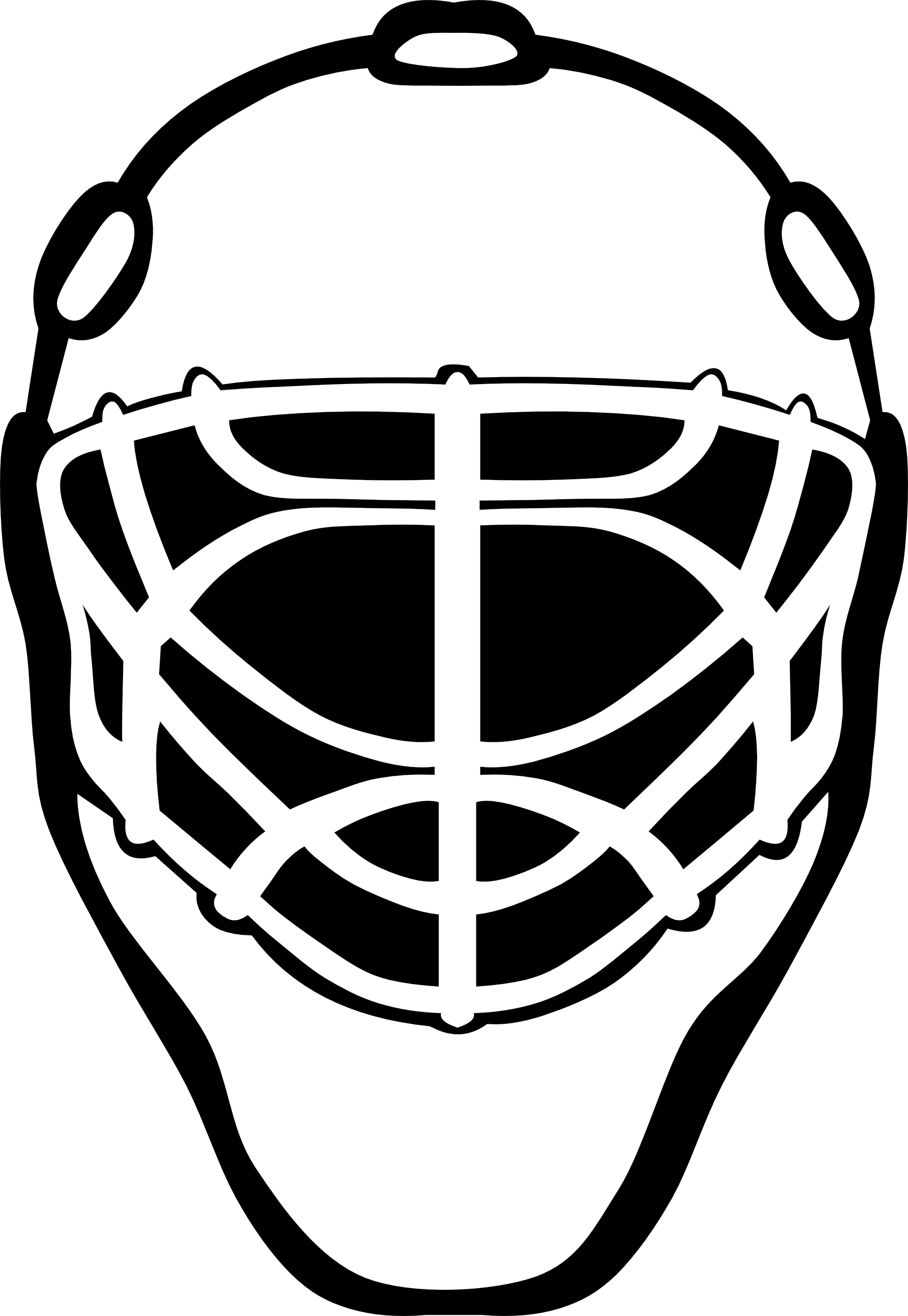 Hockey Goalie Mask Vector