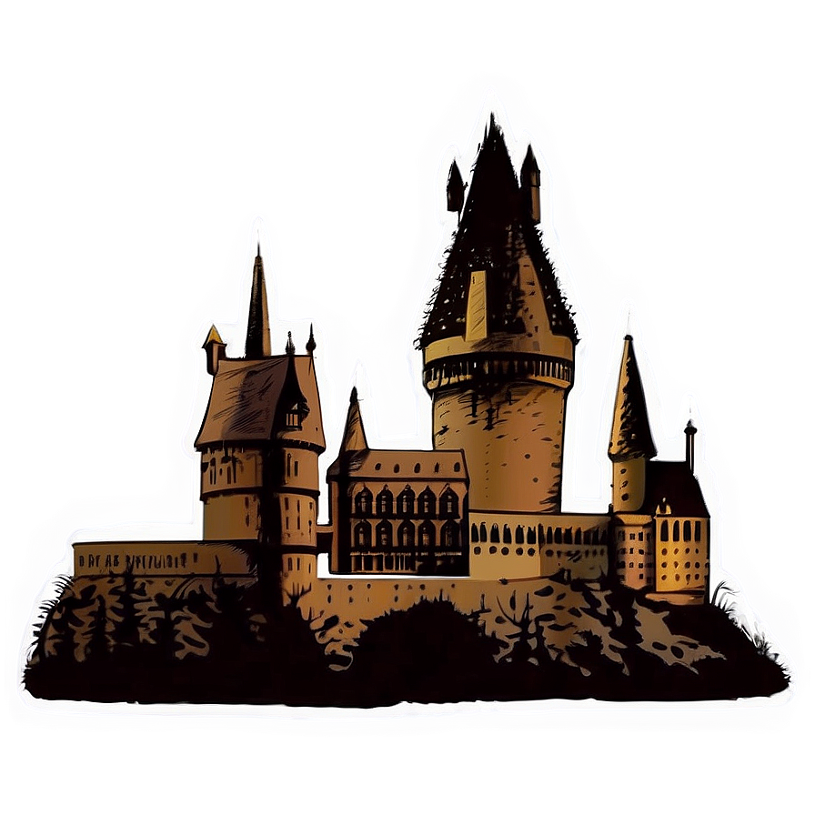 Hogwarts Castle Silhouette Png Vdk