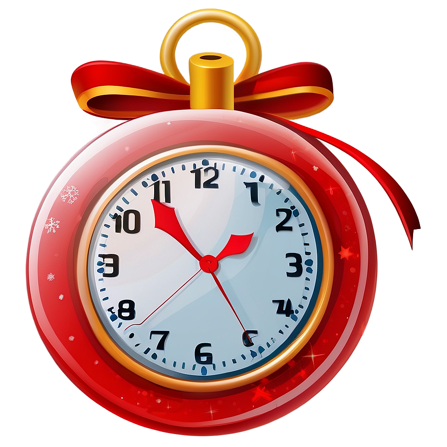 Holiday Clock Clipart Png Mcs88