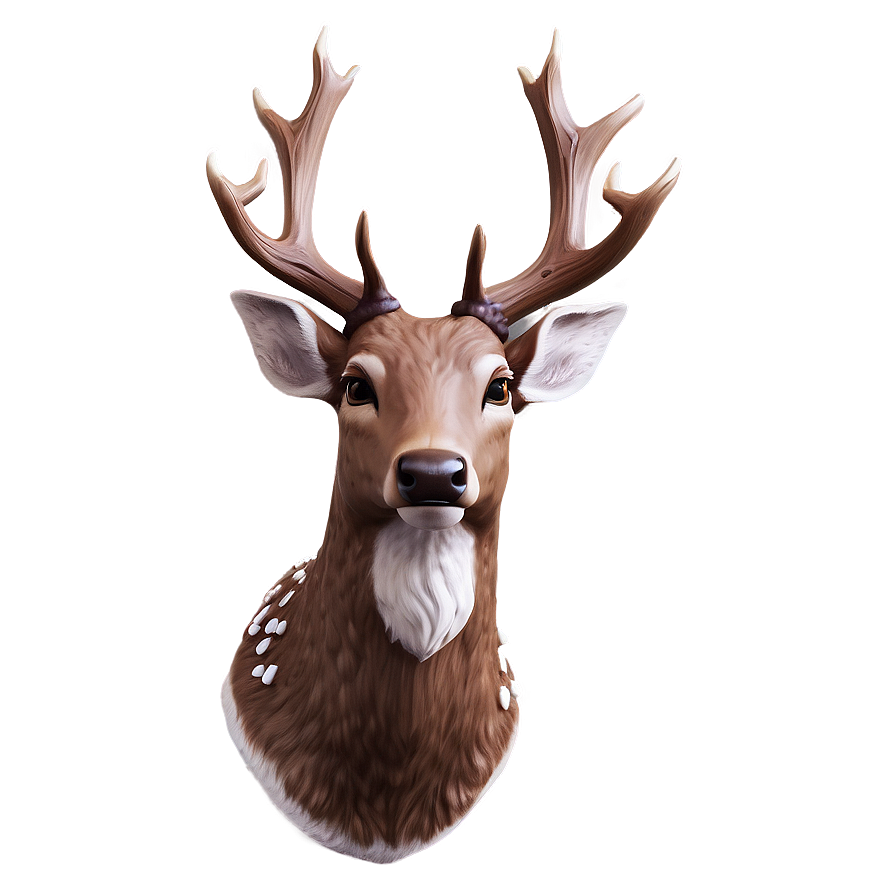 Holiday Deer Head Christmas Theme Png 06212024