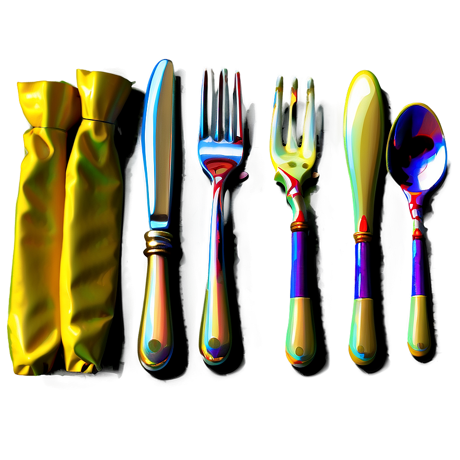 Holiday Dinner Utensils Png Skj9