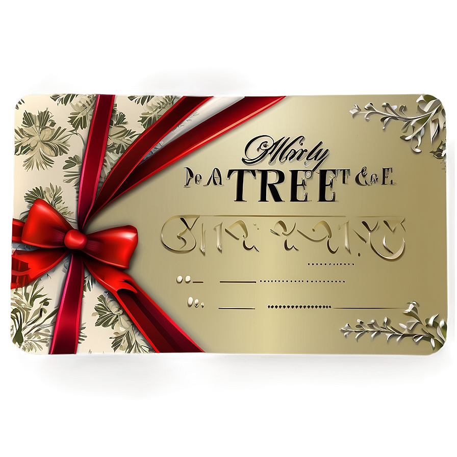 Holiday Gift Card Png Djl