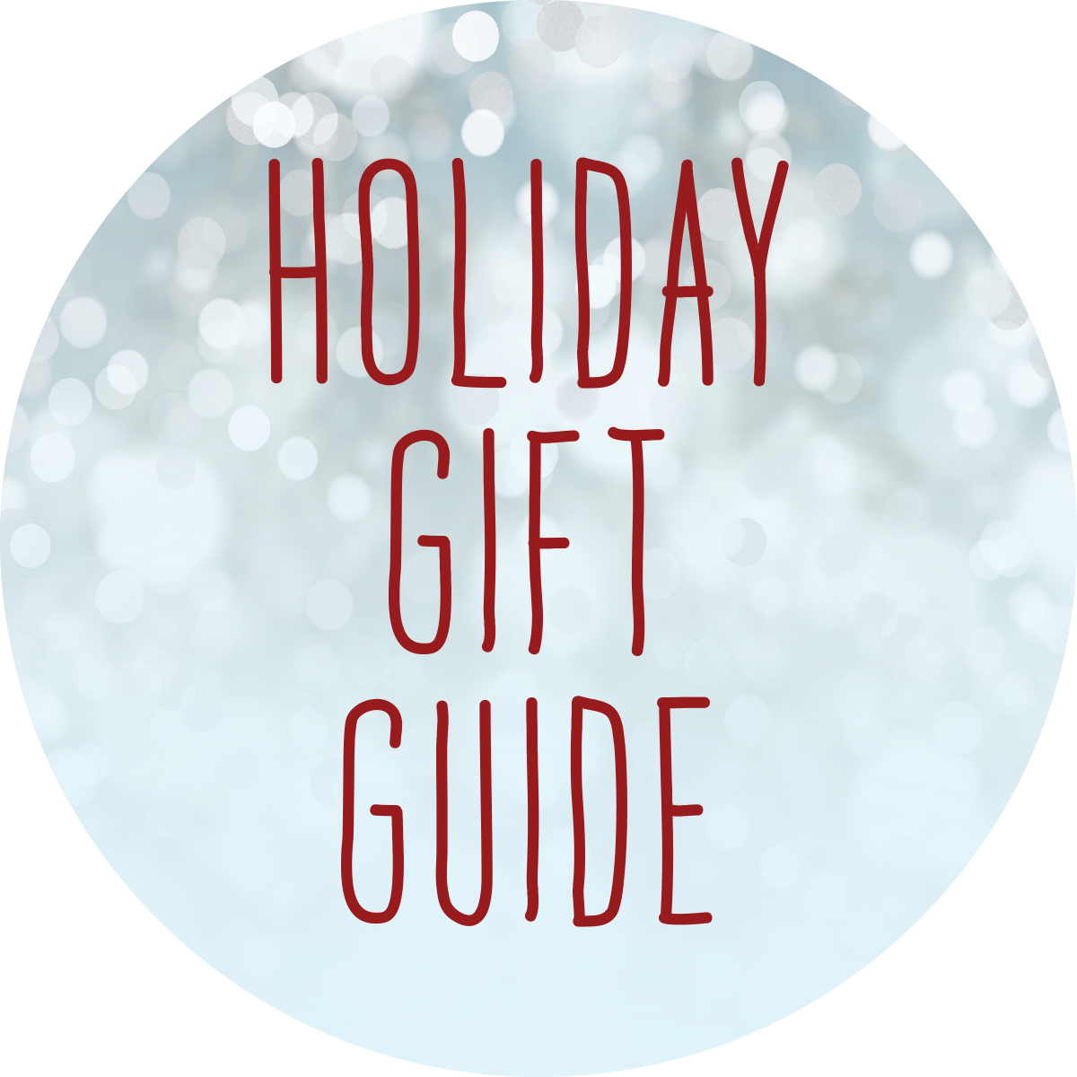 Holiday Gift Guide Sparkle Background