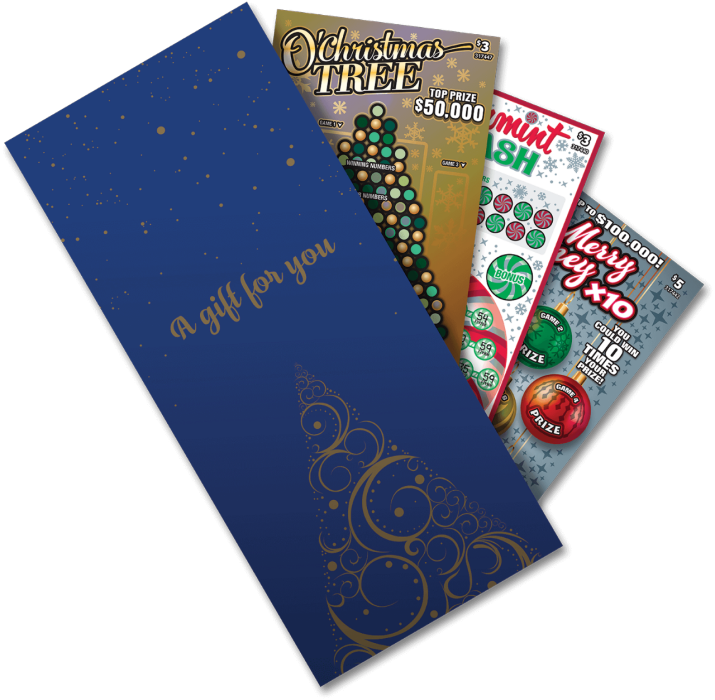 Holiday Lottery Tickets Gift Envelope