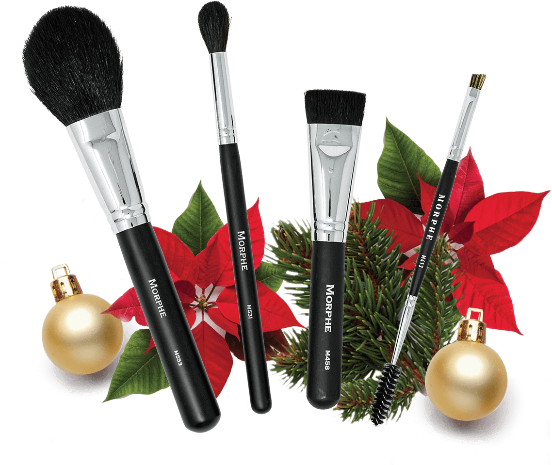 Holiday Makeup Brushes Set