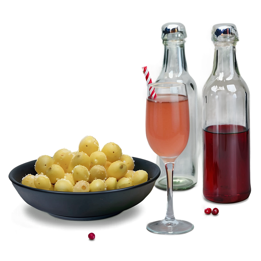 Holiday Mimosa With Cranberry Png Hli51