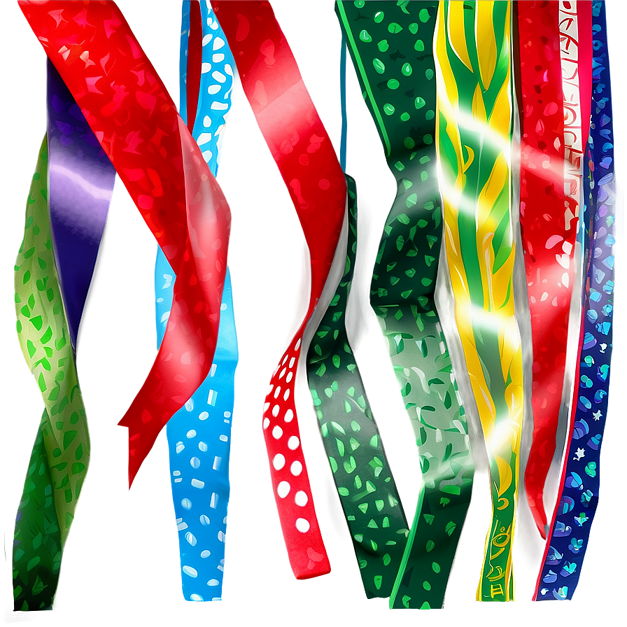 Holiday Party Streamers Png 06282024