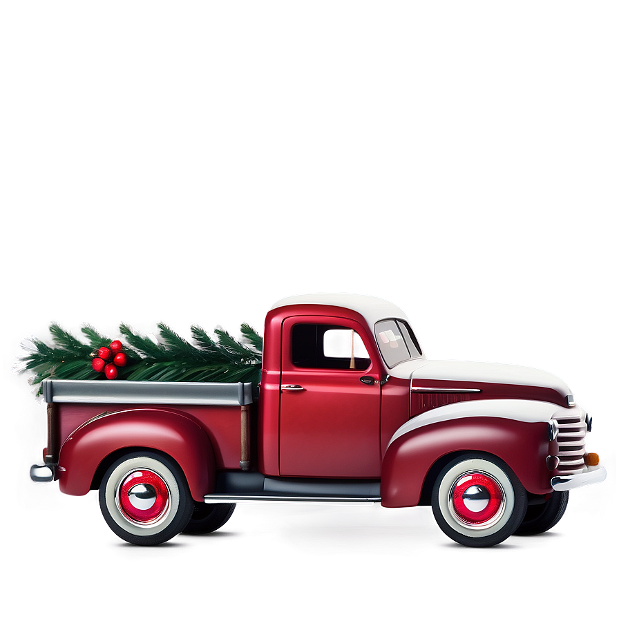 Holiday Red Truck Png Fnx