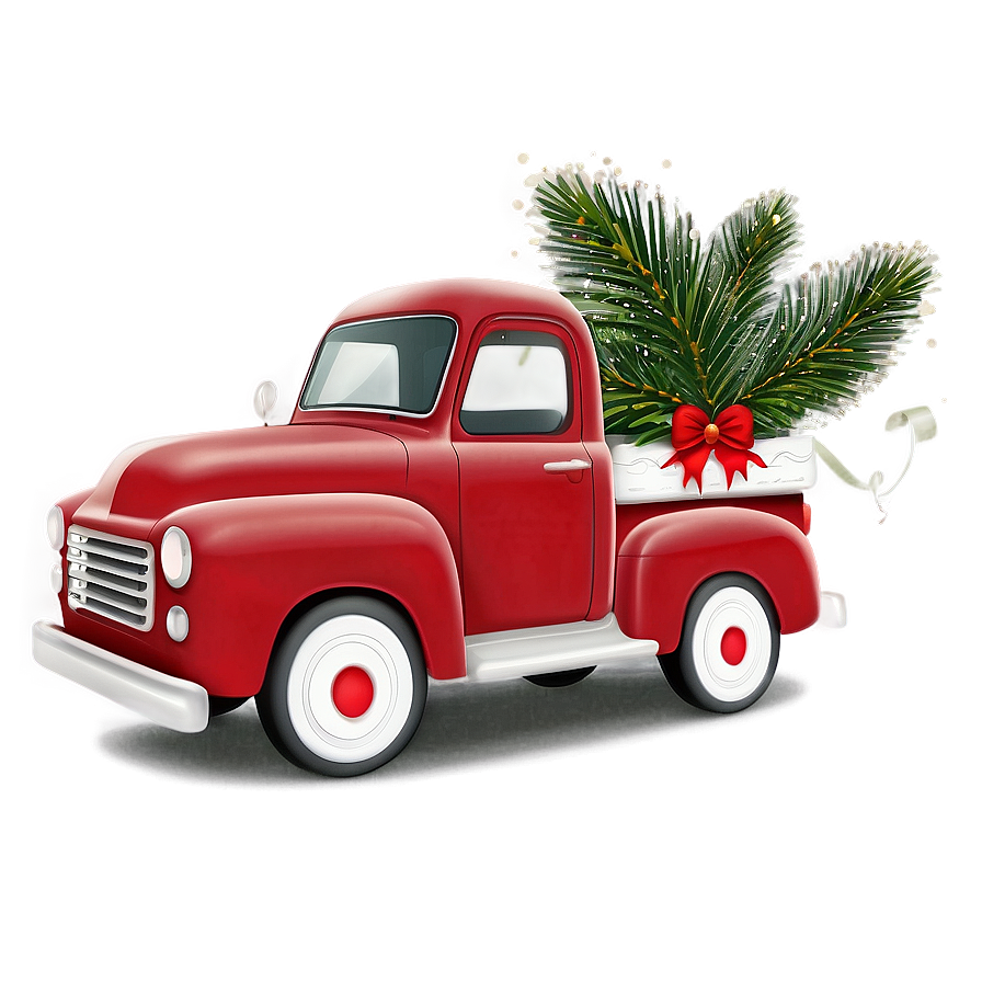 Holiday Red Truck Png Vkg