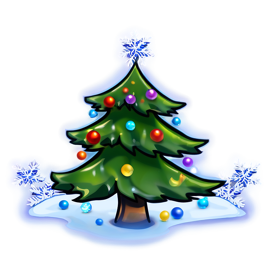 Holiday Season Cartoon Tree Png 18